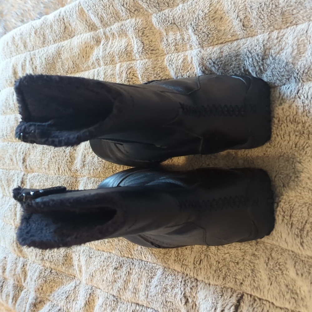 SOREL Maribel Black Leather Boots Size 8